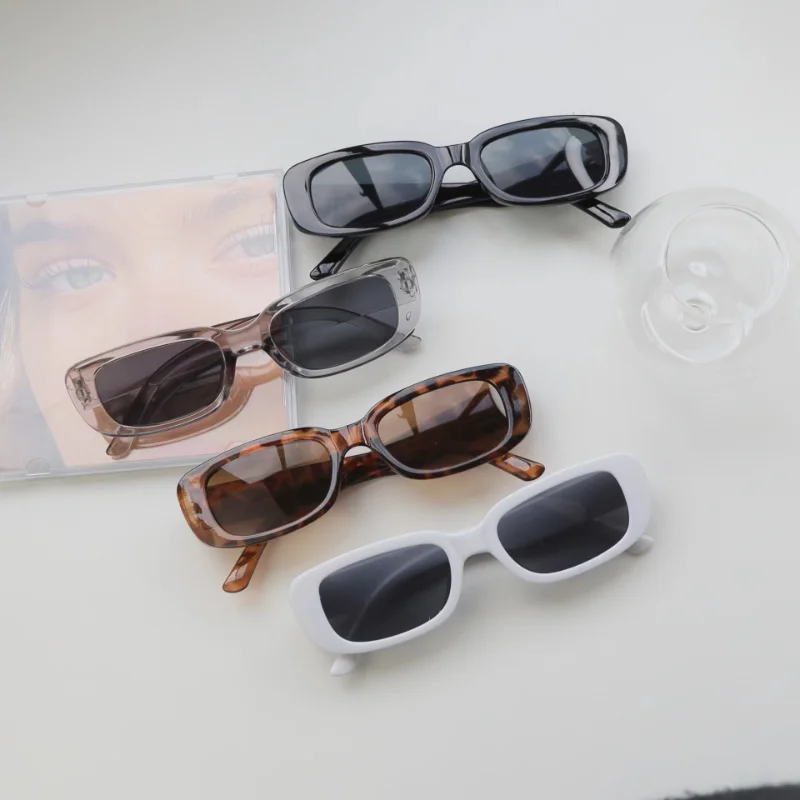 Vintage Fashion Images - Vintage Small Square Sunglasses Woman Luxury