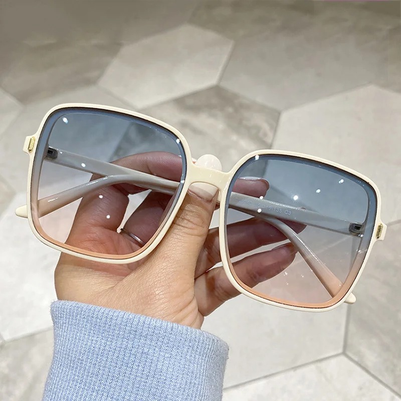 Vintage Fashion Images - Vintage Oversized Square Sunglasses Women Fashion