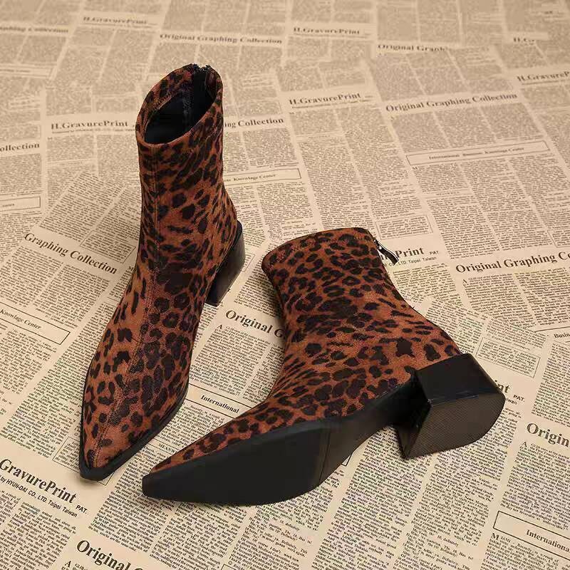 Vintage Fashion Fabrics - New Low Heel Women Mordern Ankle