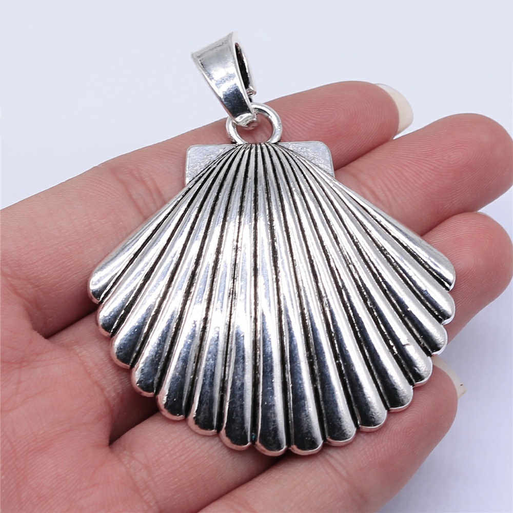 Vintage Fashion Stores - 1pcs 55x55mm Antique Silver Color Oversized