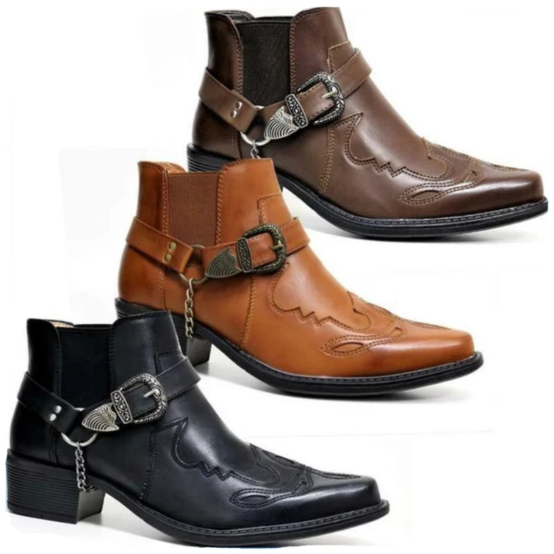 Vintage Fashion Fabrics - Fashion 2026 Men's Vintage Cowboy Boots