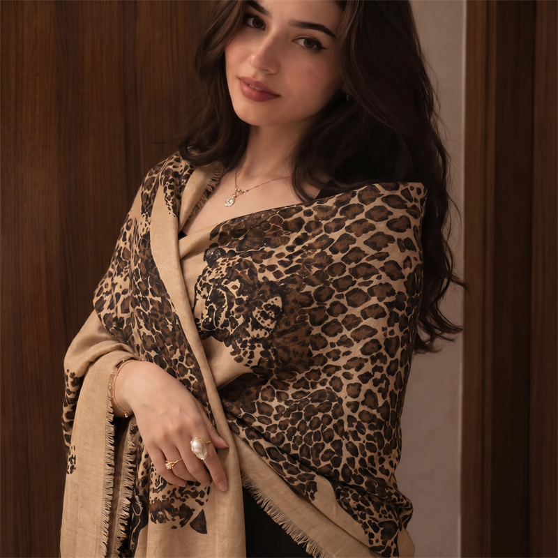 Vintage Leopard Print Hijab an - đánh giá và giá Vintage Women Fashion