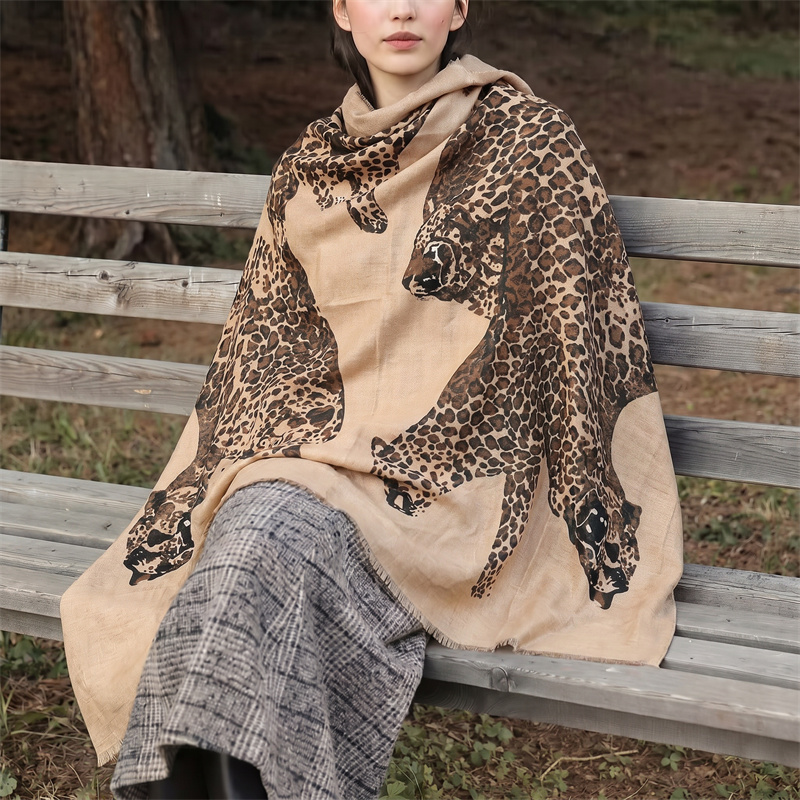 Vintage Leopard Print Hijab an - đánh giá và giá Vintage Women Fashion