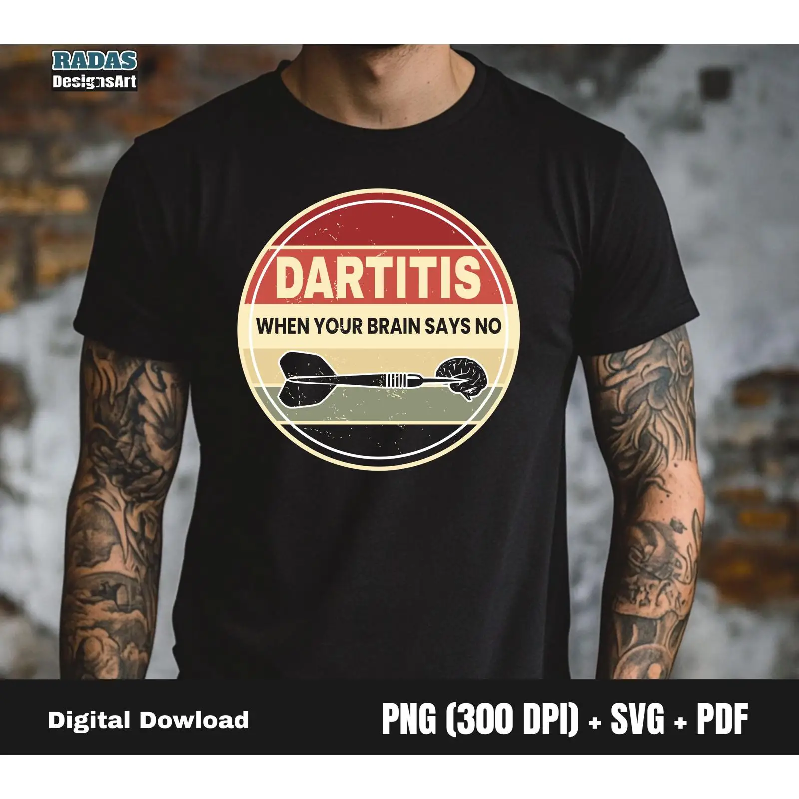 Retro Beach Darts Logo Summer  - đánh giá và giá Vintage Vibes Fashion