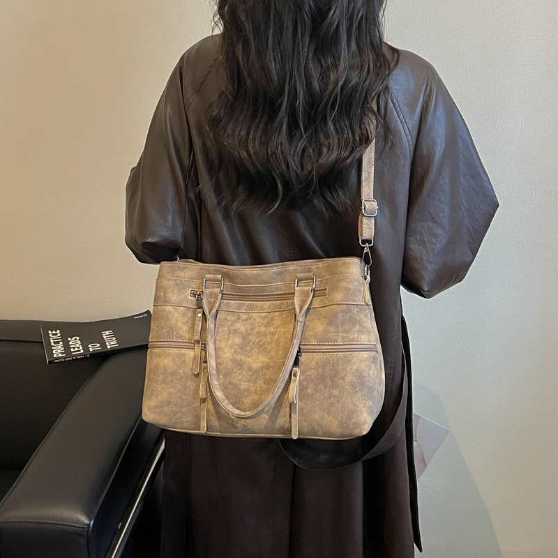 Vintage Multi Pockets Tote Bag - đánh giá và giá Usa Vintage Fashion