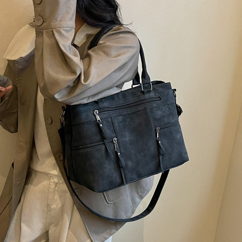 Vintage Multi Pockets Tote Bag - đánh giá và giá Usa Vintage Fashion