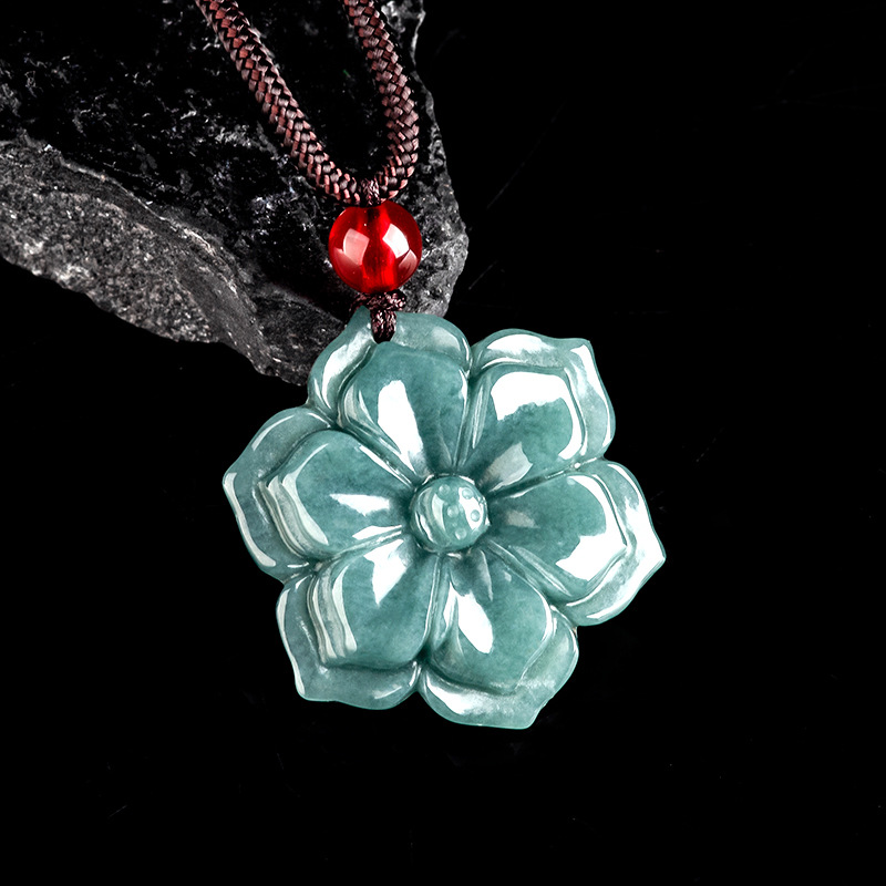 Burmese Jadeite Flower Pendant - đánh giá và giá Usa Vintage Fashion