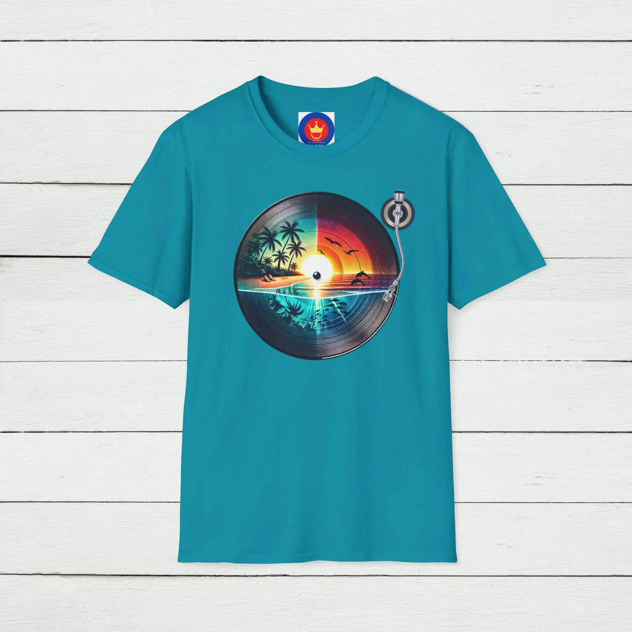 Retro Beach Vinyl T Shirt Vint - đánh giá và giá Vintage Vibes Fashion