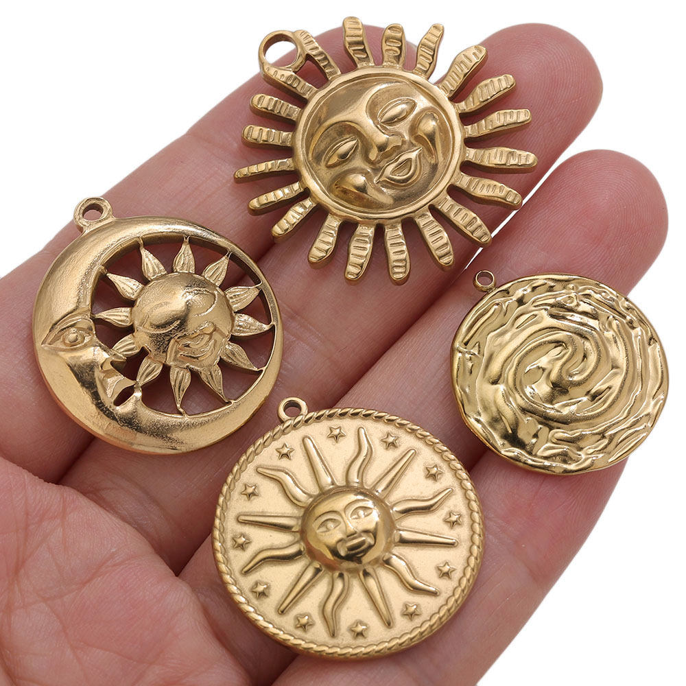 5pcs PVD Gold Charms Stainless - đánh giá và giá Vintage Fashion Theme