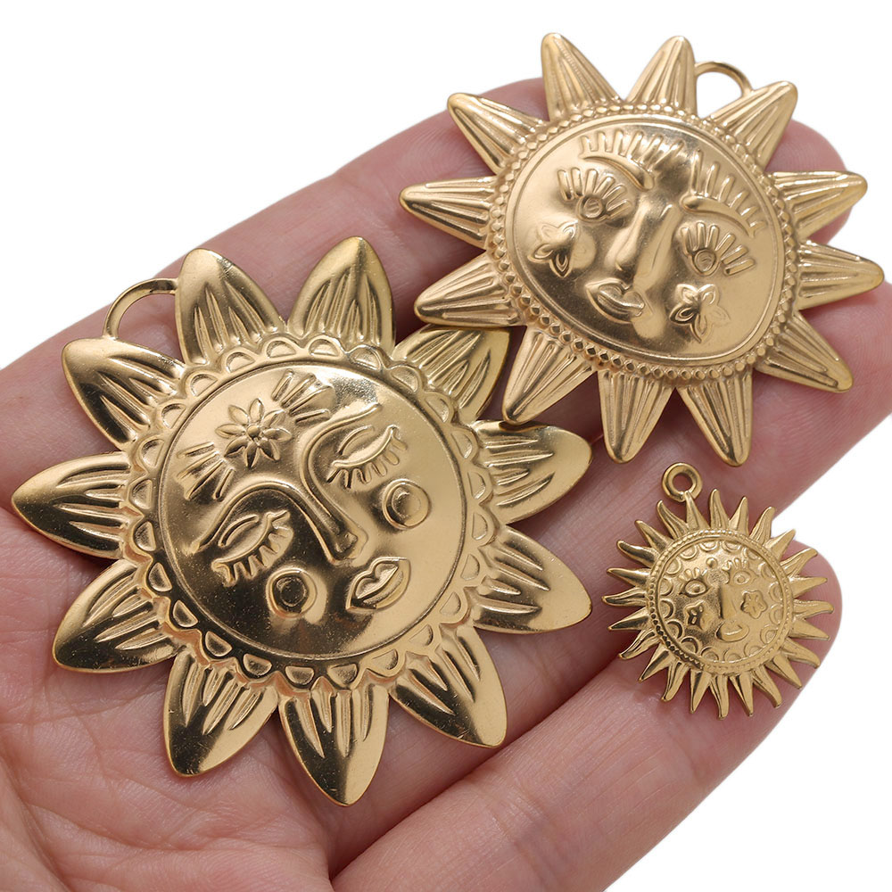 5pcs PVD Gold Charms Stainless - đánh giá và giá Vintage Fashion Theme