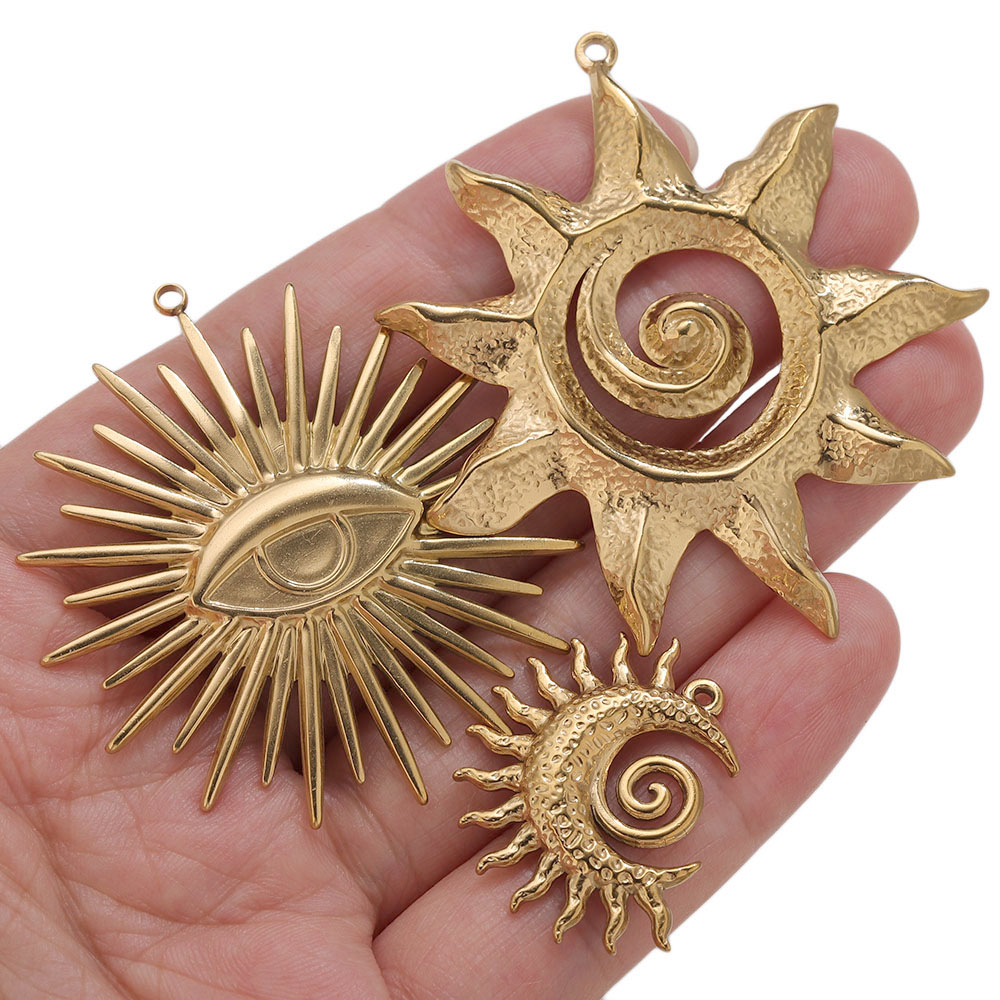 5pcs PVD Gold Charms Stainless - đánh giá và giá Vintage Fashion Theme