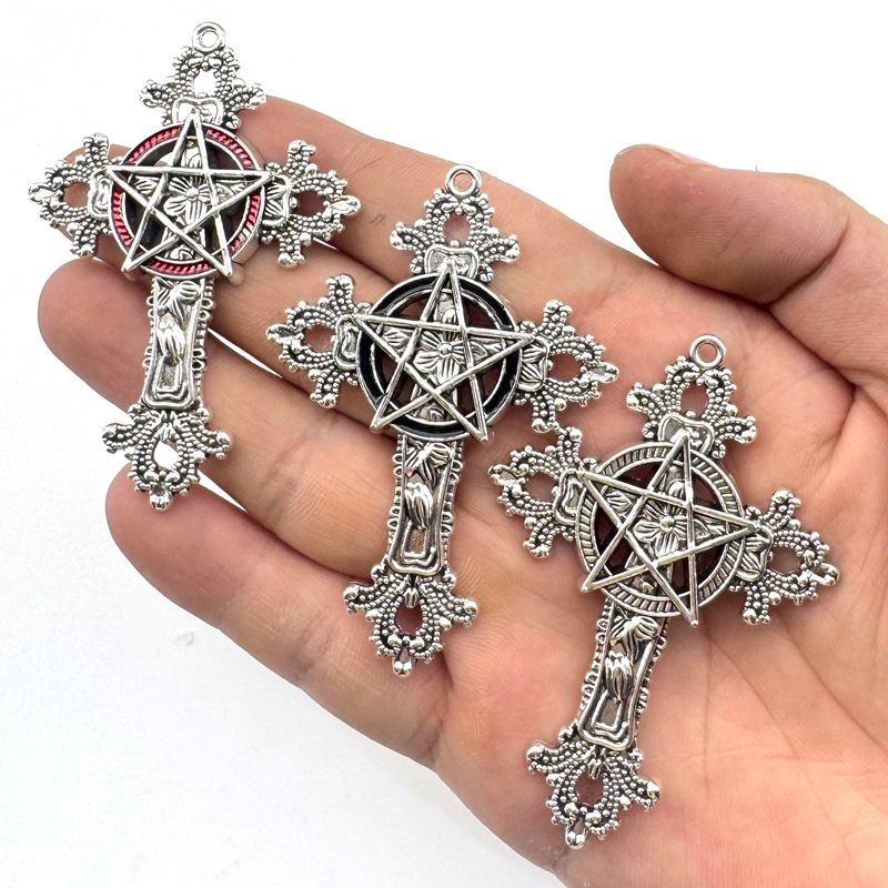 2pcs 30x15mm Gothic Big Cross  - đánh giá và giá Vintage Fashion Stores