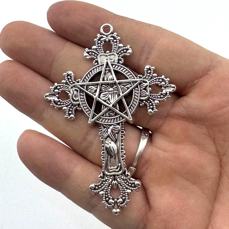 2pcs 30x15mm Gothic Big Cross  - đánh giá và giá Vintage Fashion Stores