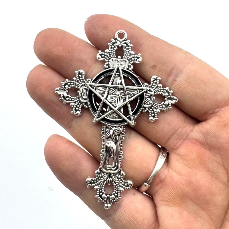 2pcs 30x15mm Gothic Big Cross  - đánh giá và giá Vintage Fashion Stores
