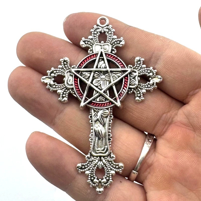 2pcs 30x15mm Gothic Big Cross  - đánh giá và giá Vintage Fashion Stores