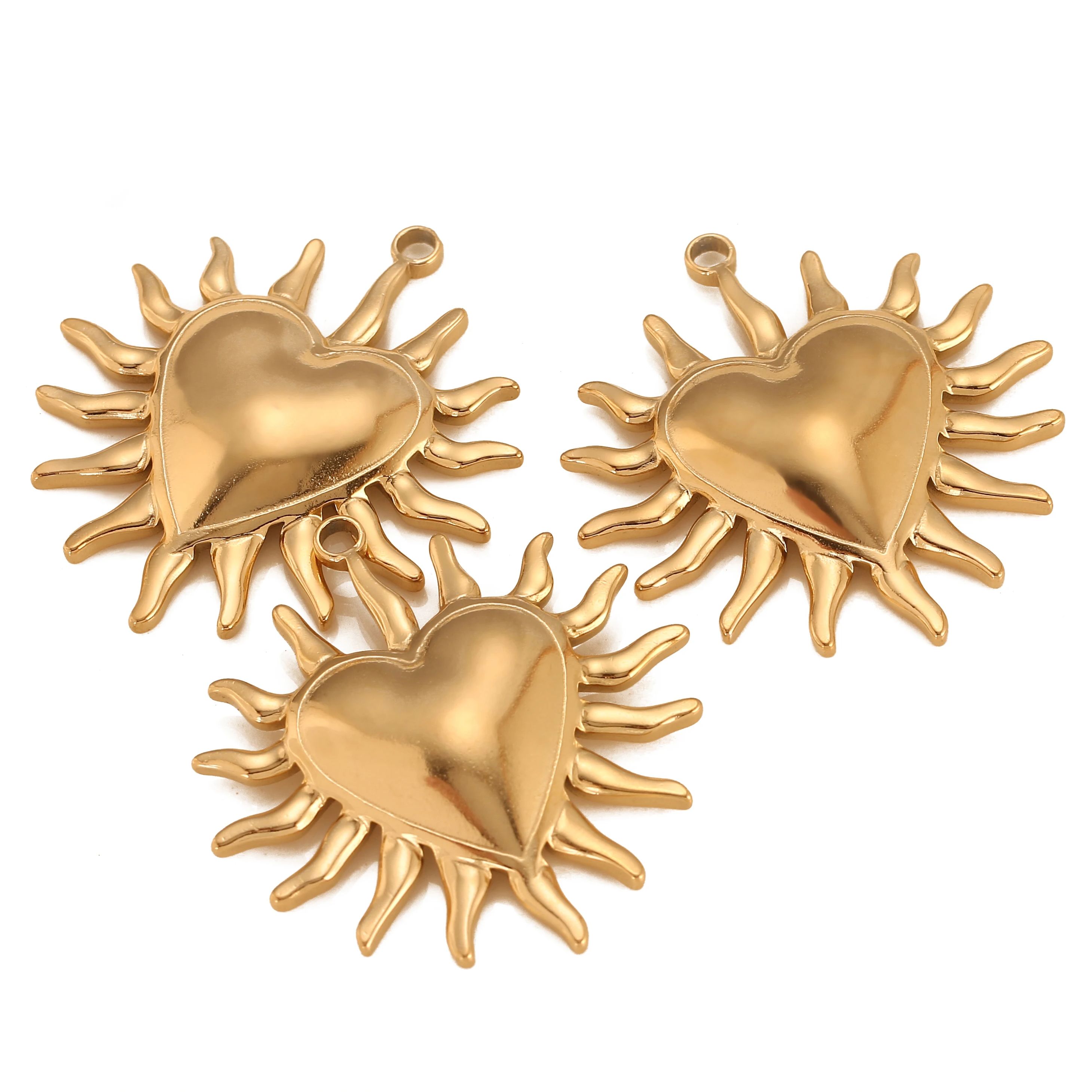 3Pcs Puffy Spike Heart Charm V - đánh giá và giá Vintage Fashion Finds