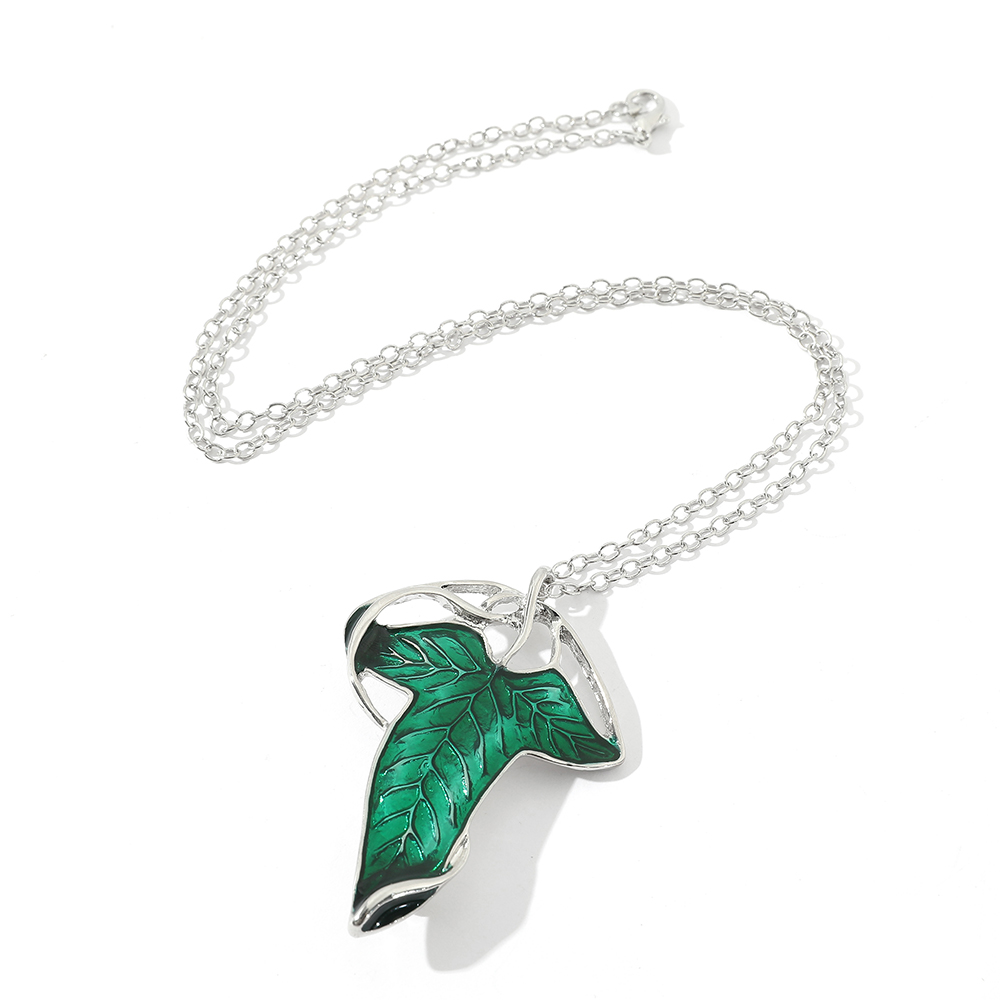 Vintage Green Leaf Pendant Nec - đánh giá và giá Vintage Fashion Stores