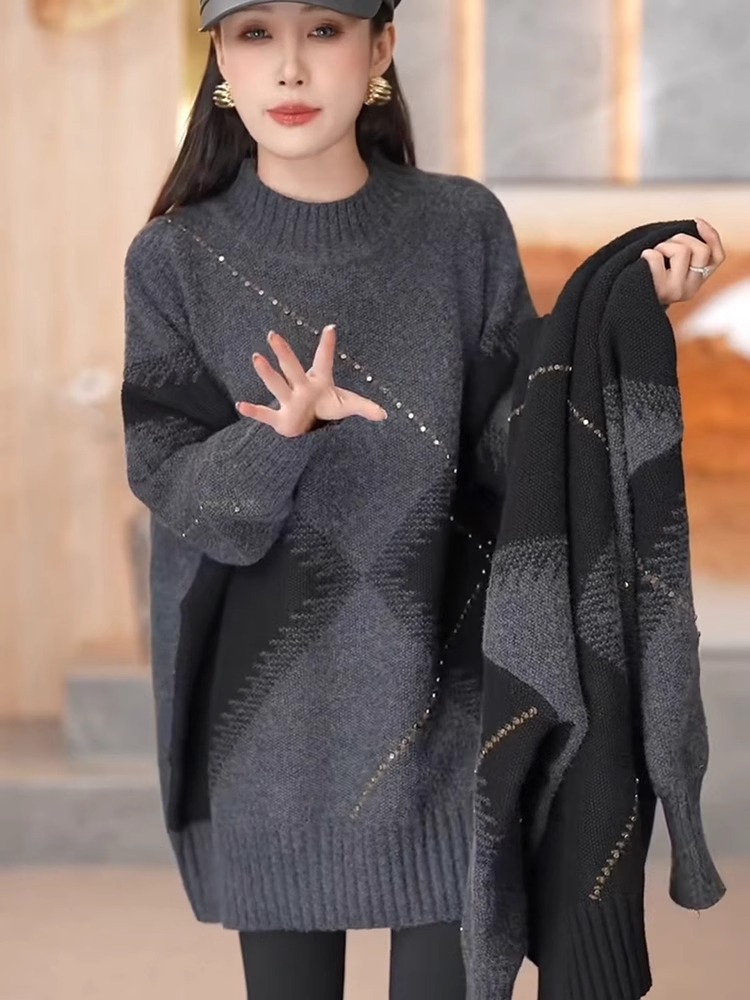 Winter Knitted Sweater Women's - đánh giá và giá Vintage Fashion Hong Kong