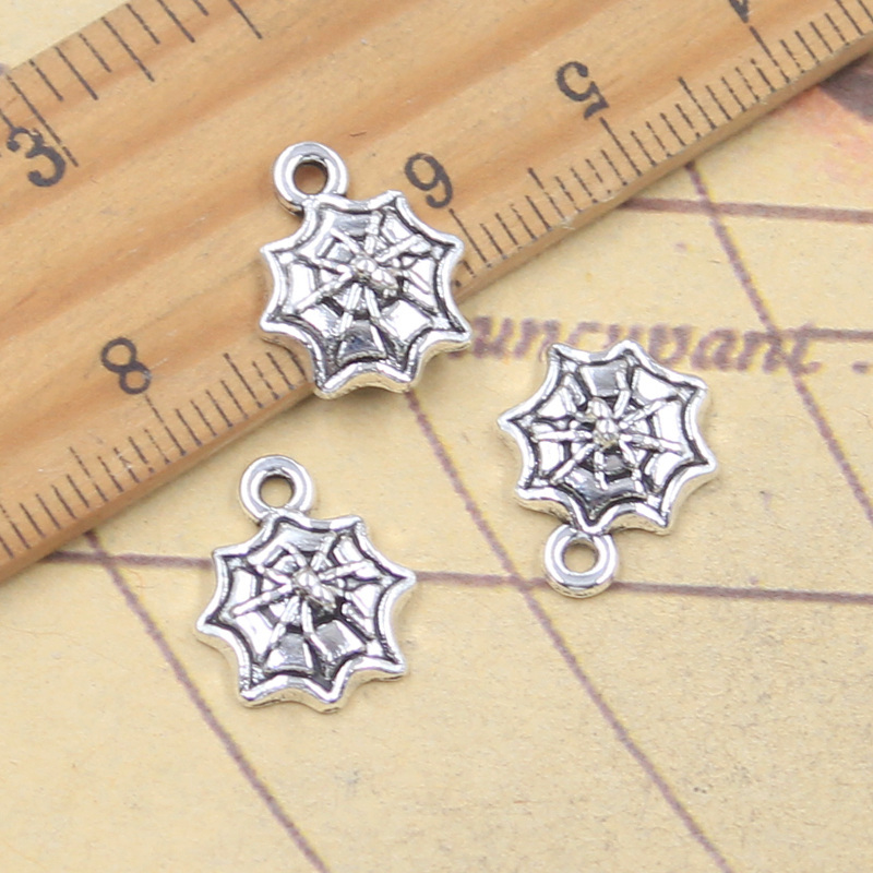 30pcs Charms Halloween Spider  - đánh giá và giá Vintage Fashion Finds