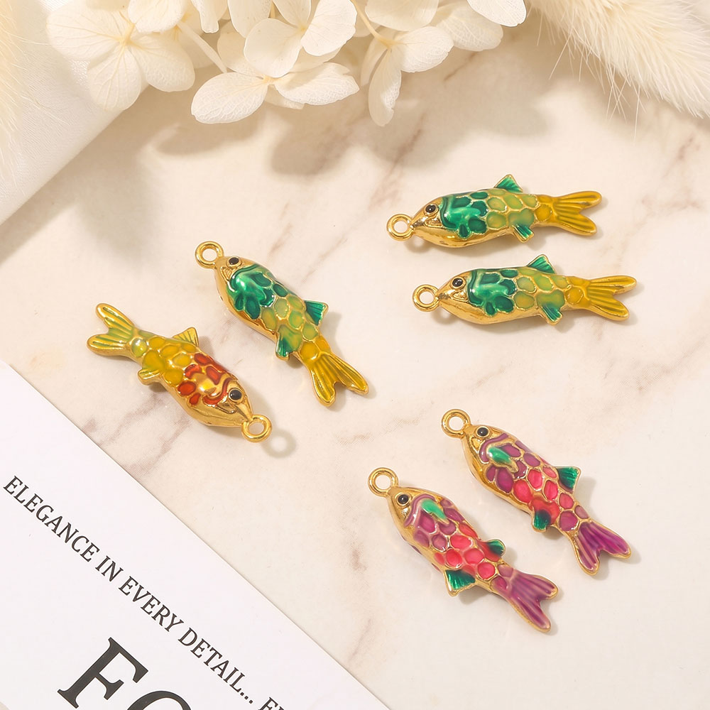 2pcs Enamel Ocean Animal Charm - đánh giá và giá Vintage Fashion Finds