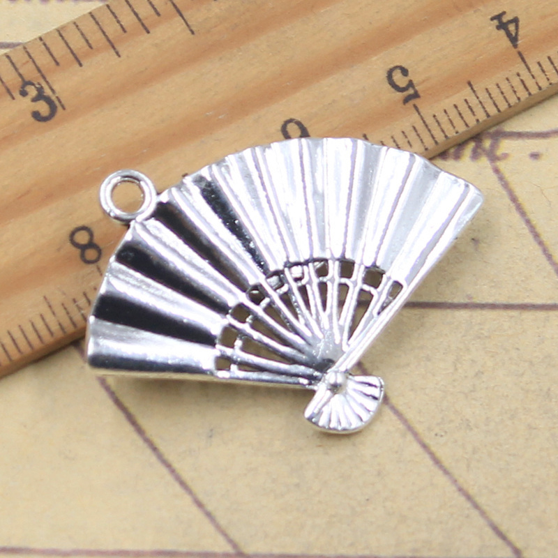 5pcs Charms Flower Fan 25x36mm - đánh giá và giá Vintage Fashion Finds