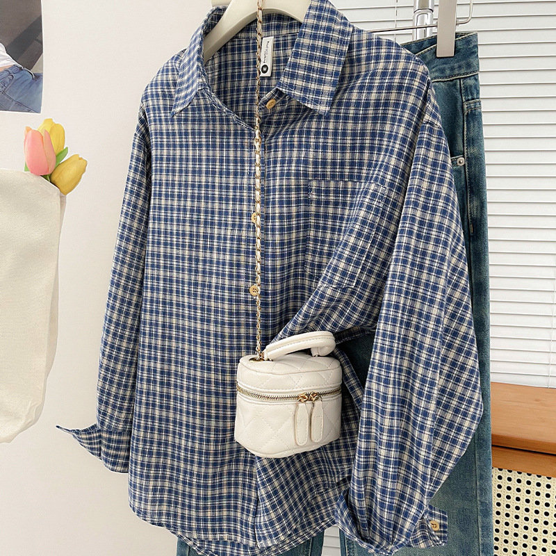 Korean-style Vintage Plaid Shi - đánh giá và giá Usa Vintage Fashion