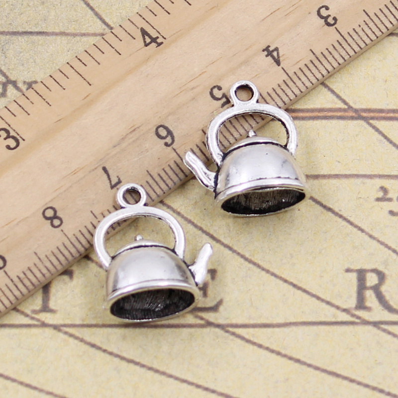 15pcs Charms Teapot Kettle 20x - đánh giá và giá Vintage Fashion Finds