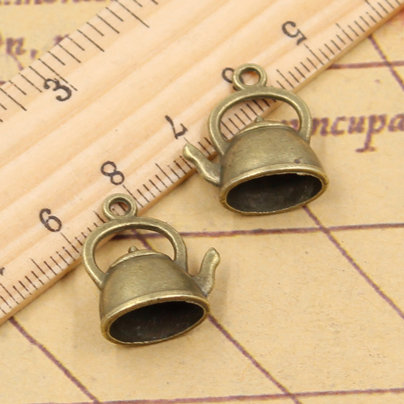 15pcs Charms Teapot Kettle 20x - đánh giá và giá Vintage Fashion Finds
