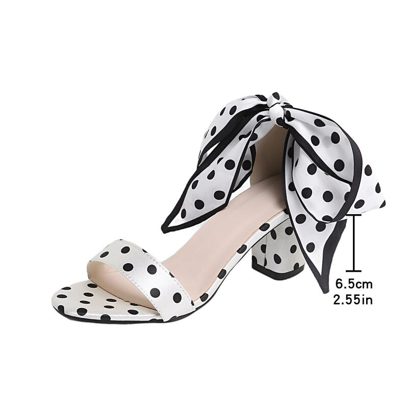 Vintage Black White Polka Dots - đánh giá và giá Vintage Fashion Fabrics