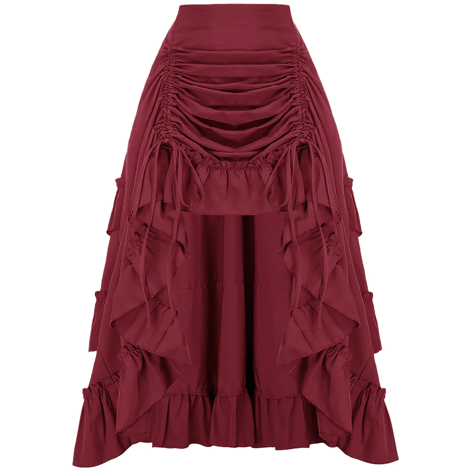 Ruffled High Waisted Long Vict - đánh giá và giá Vintage Fashion Stores