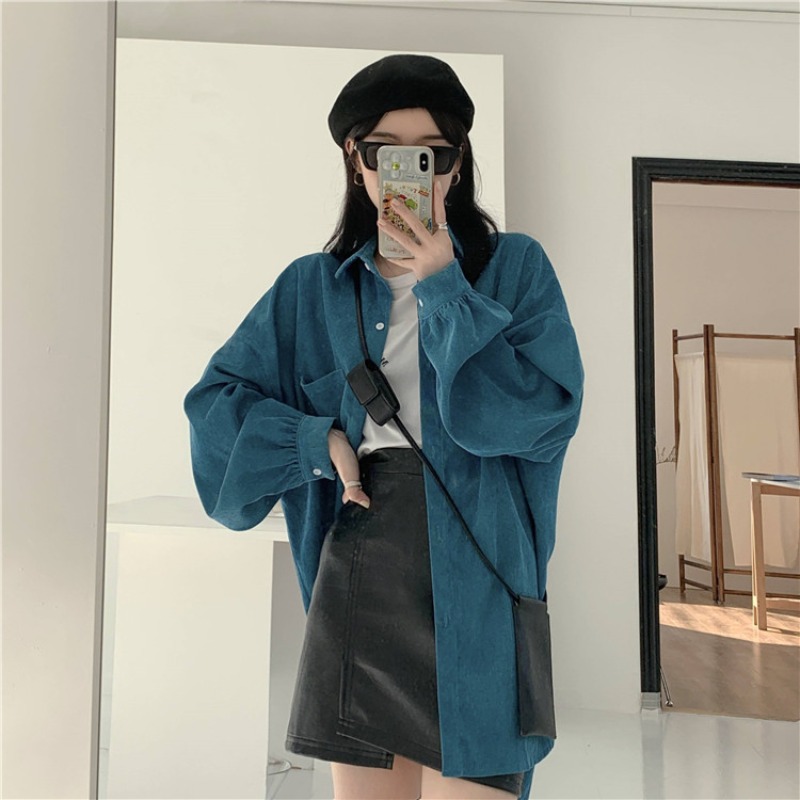 Loose Long Sleeve Shirt Jacket - đánh giá và giá Vintage Fashion Hong Kong