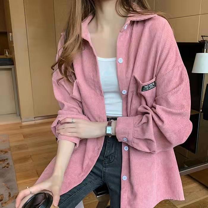 Corduroy Jacket Women's Loose  - đánh giá và giá Vintage Fashion Hong Kong
