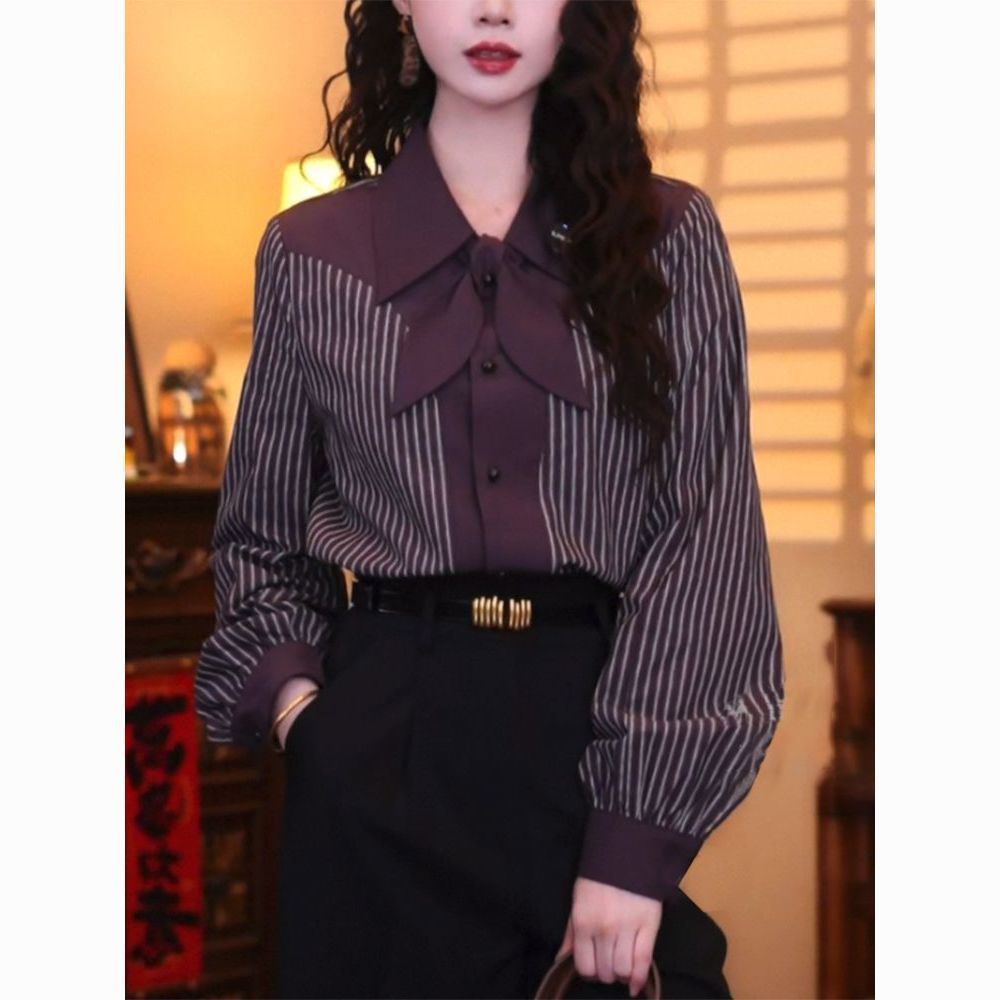 Casual Stripe Long Sleeve Wome - đánh giá và giá Vintage Fashion Hong Kong