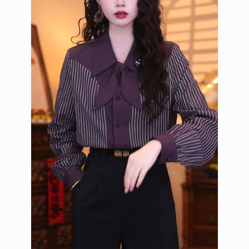 Casual Stripe Long Sleeve Wome - đánh giá và giá Vintage Fashion Hong Kong