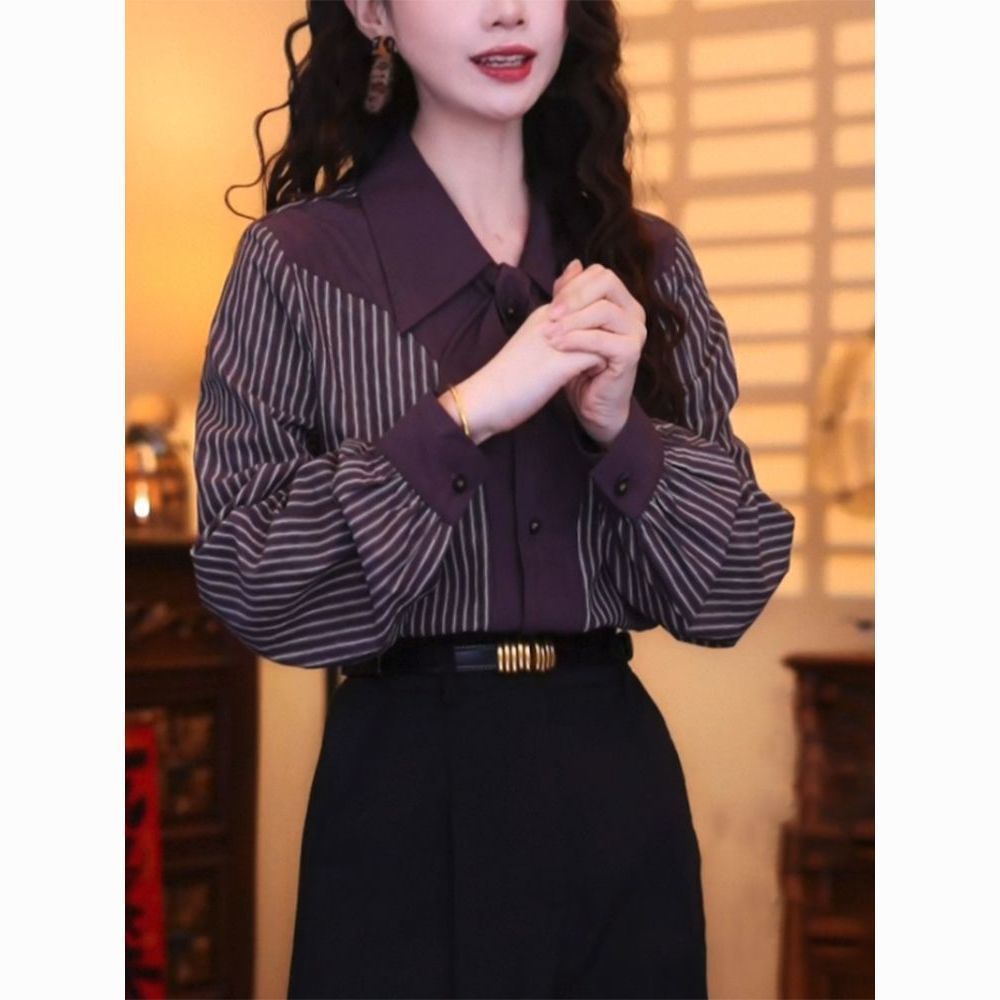 Casual Stripe Long Sleeve Wome - đánh giá và giá Vintage Fashion Hong Kong
