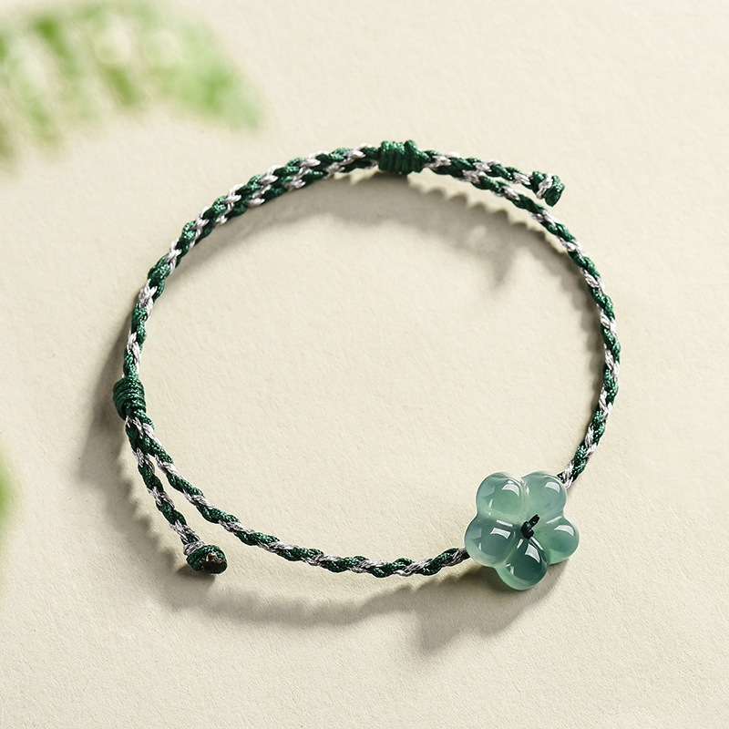 Burmese Jadeite Flower Bracele - đánh giá và giá Usa Vintage Fashion