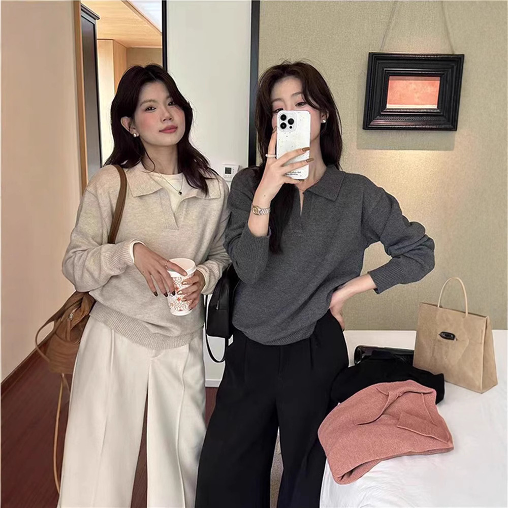 Collar sweater for women autum - đánh giá và giá Vintage Fashion Hong Kong