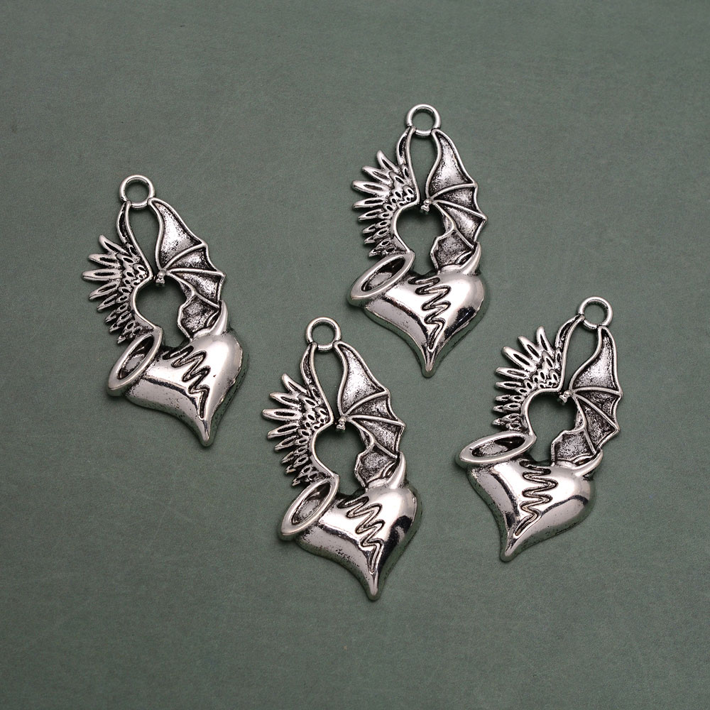 5pcs/lot--46x23mm Antique Silv - đánh giá và giá Vintage Fashion Finds